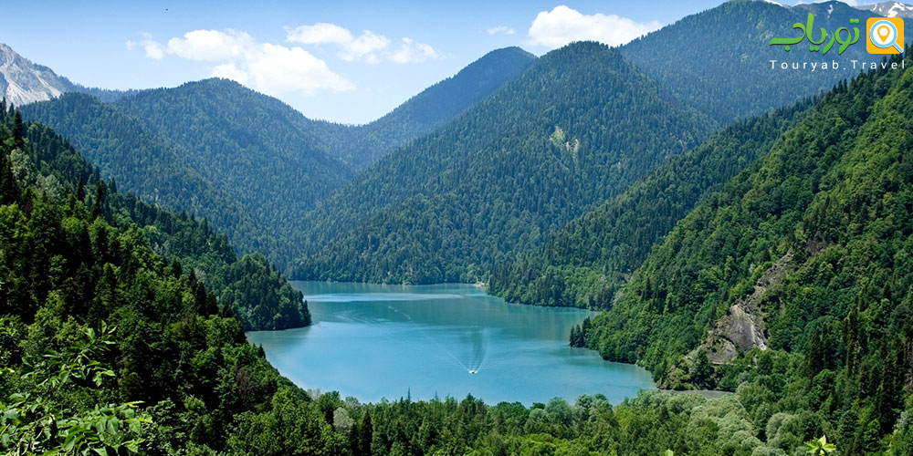 دریاچه ریتسا گرجستان(افسانه دختر دره)