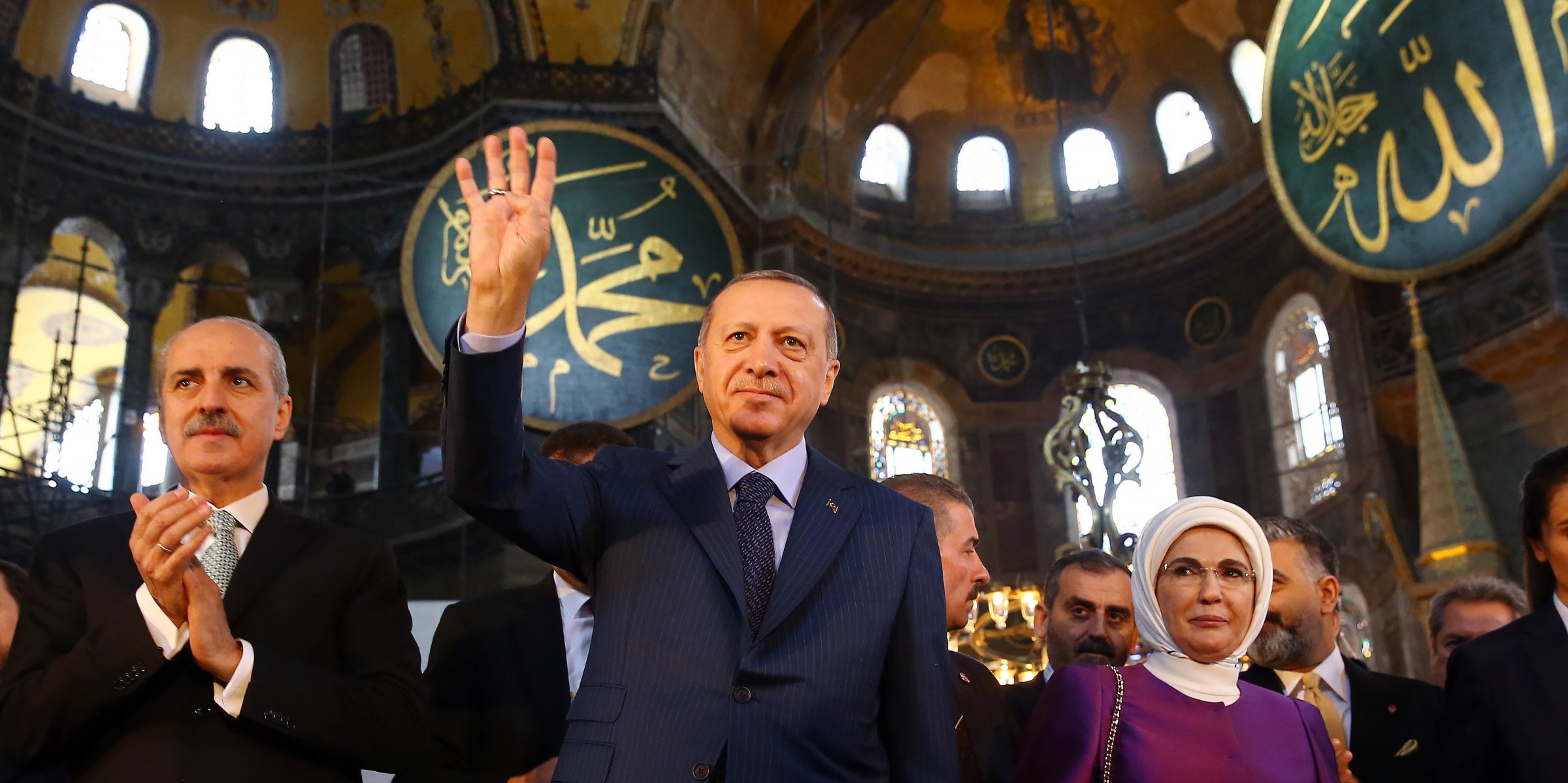 ایا صوفیه به مسجد توسط اردوغان تبدیل شد.