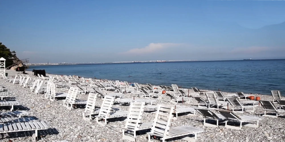 ساحل تاپ چم بیچ آنتالیا Topcam Beach