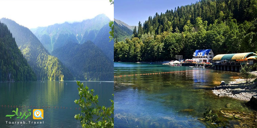 دریاچه ریتسا گرجستان(افسانه دختر دره)