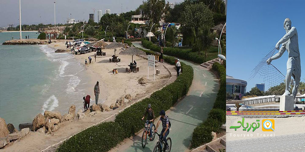 پارک ساحلی مرد ماهیگیر کیش، آرامش در کنار دریا